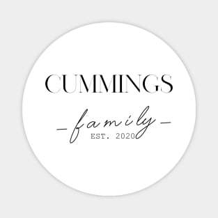 Cummings Family EST. 2020, Surname, Cummings Magnet